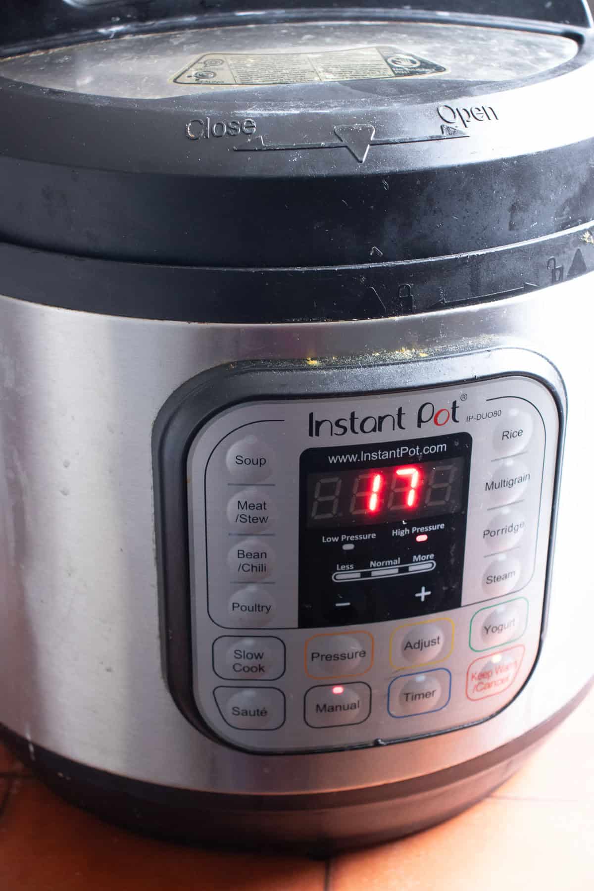 instant pot cooking meat masala