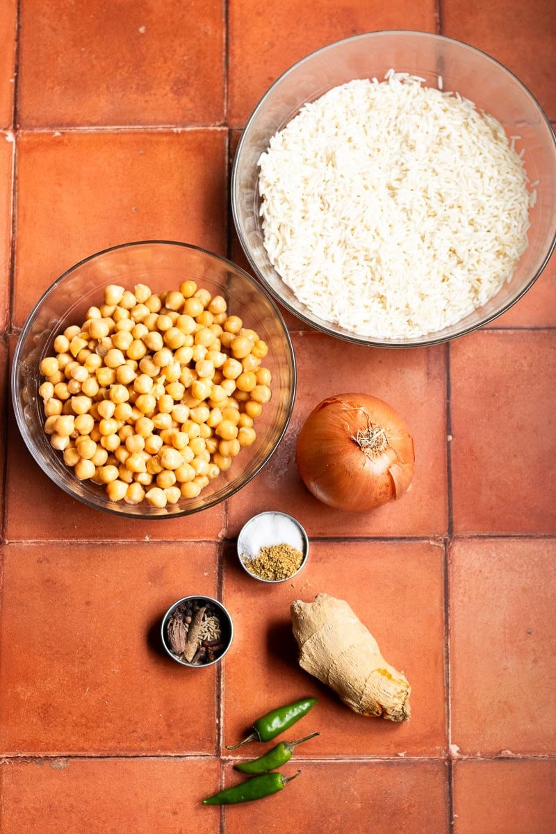 chana pulao ingredients