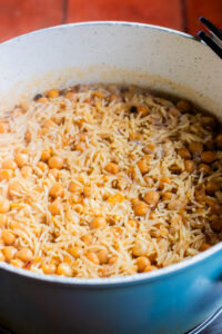 chana pulao cooked