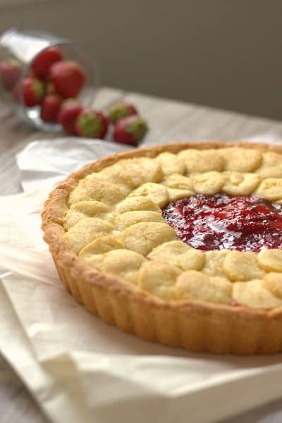 Strawberry Tart with a No Roll Crust