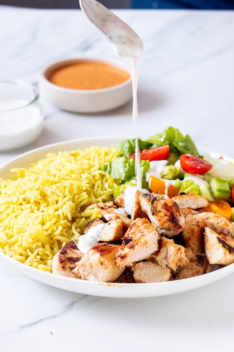 halal guys copycat chicken and rice recipe