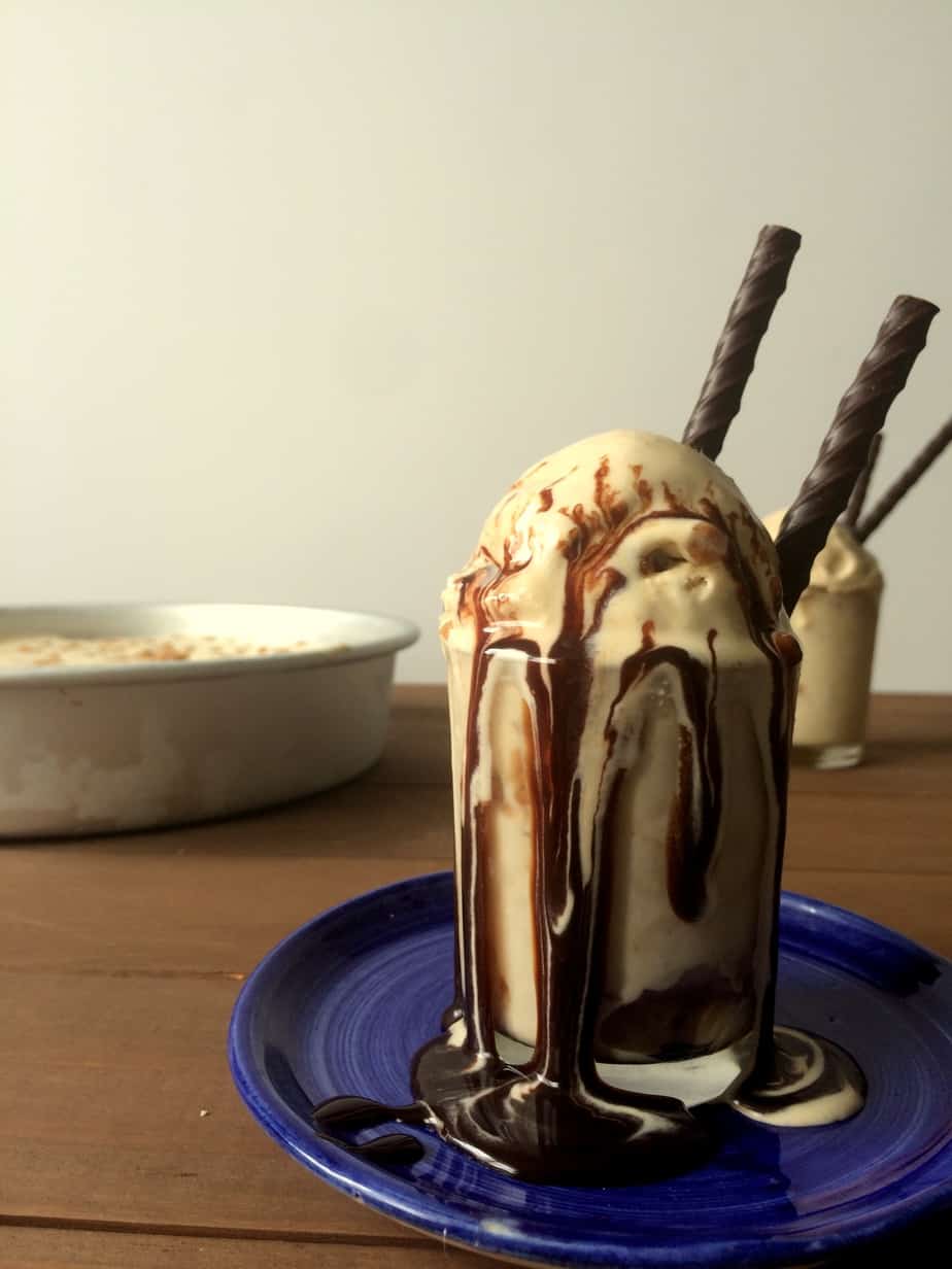 No Churn Coffee Toffee Ice Cream