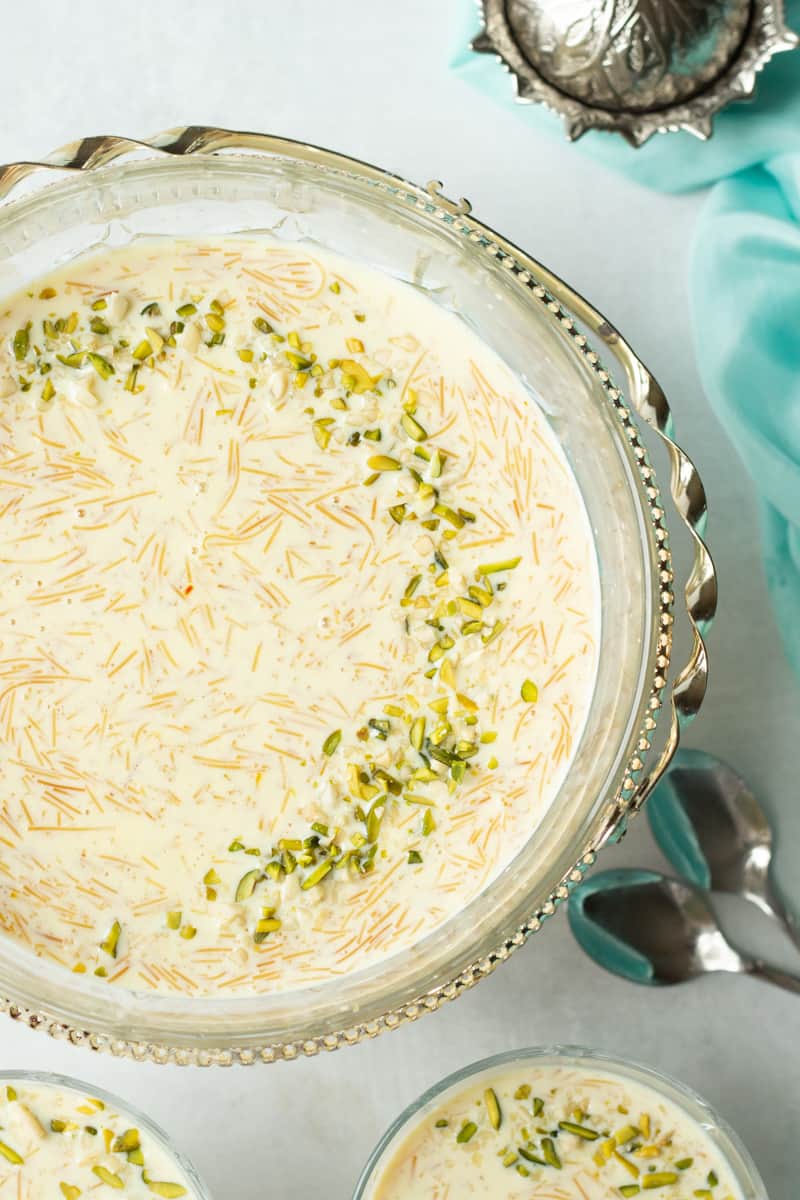 top view of seviyan bowl