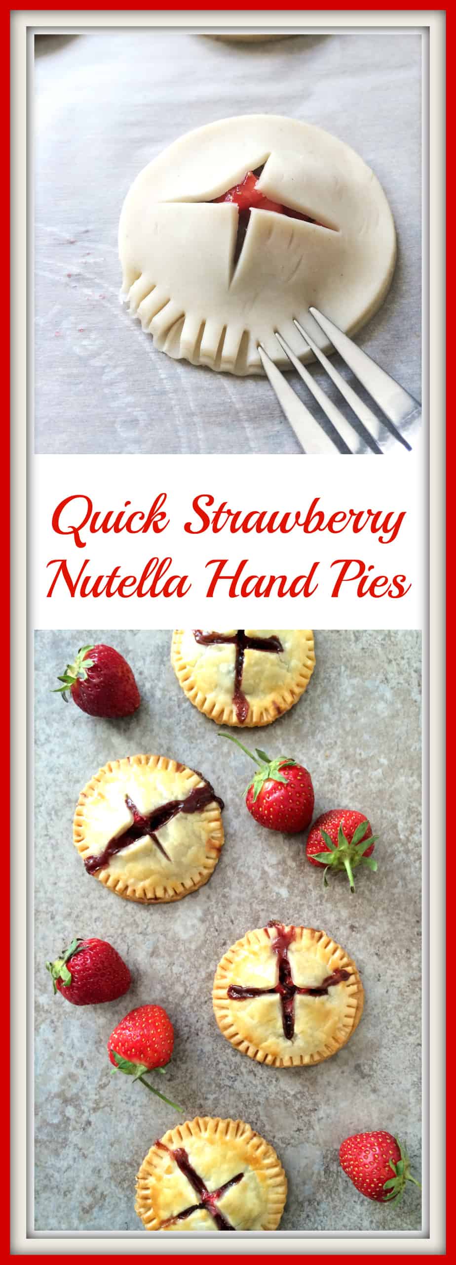 strawberry nutella hand pies