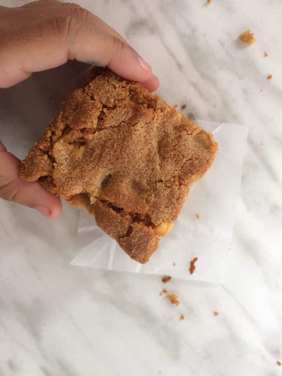 Peanuttiest Blondies peanuttiest blondies dorie greenspan