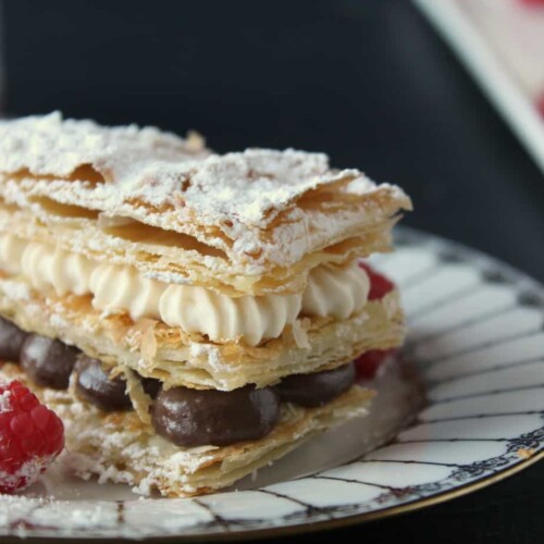 chocolate & cream mille feuille