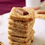 Coffee Toffee Lindt Shortbread Cookies