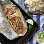 chilli ginger paper baked fish