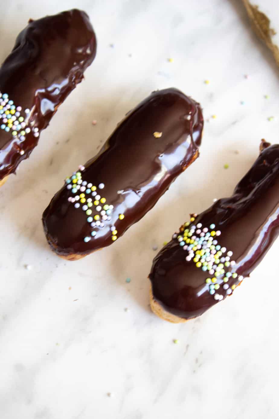 Eclairs with Sprinkles