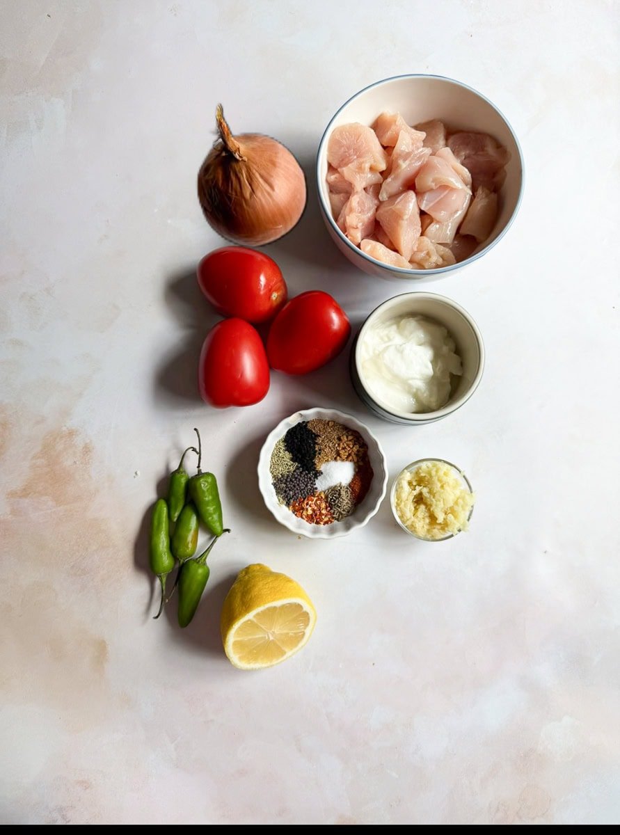 ingredients for achar chicken