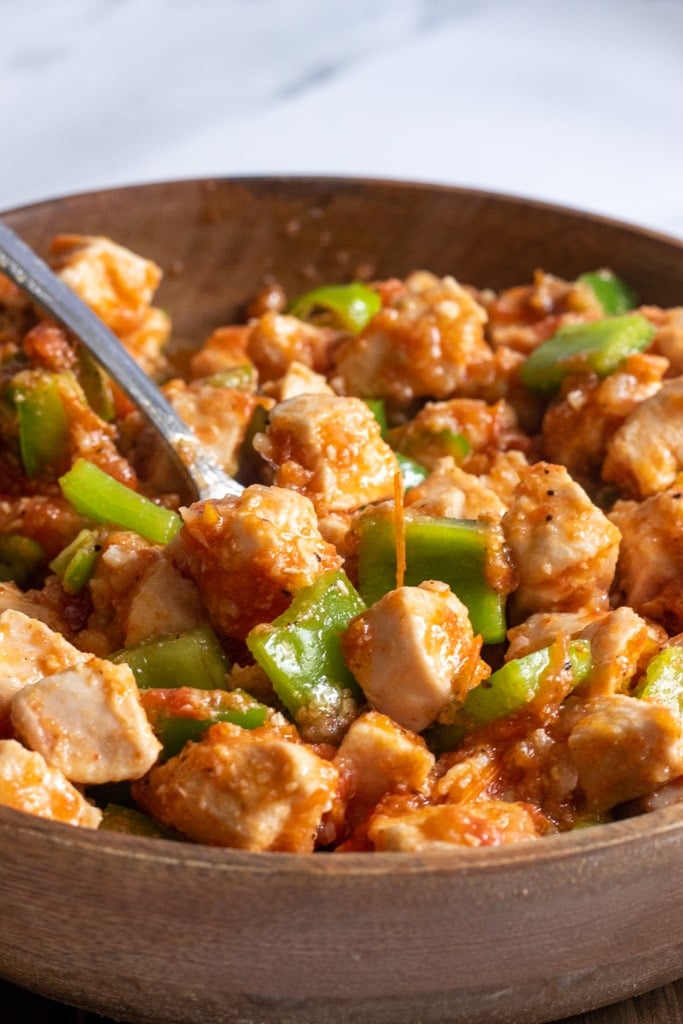 cooked chicken jalfrezi