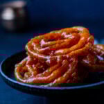 Jalebis stacked in a bowl