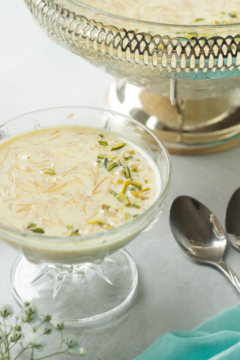 seviyan in a crystal bowl