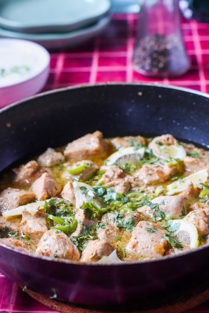 finished dish of murgh kaali mirch