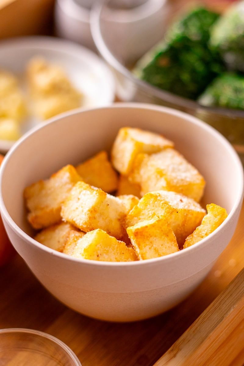 frozen pre fried paneer cubes